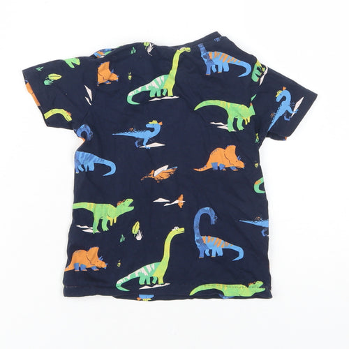 Marks and Spencer Boys' Blue Dinosaur T-Shirt 2-3 Years