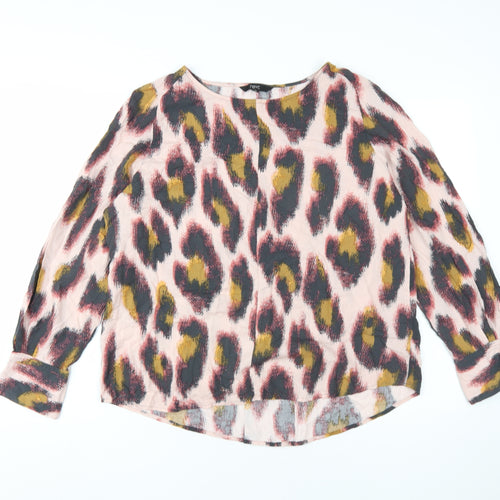 Next Women's Multicoloured Animal Print Blouse, Size 14