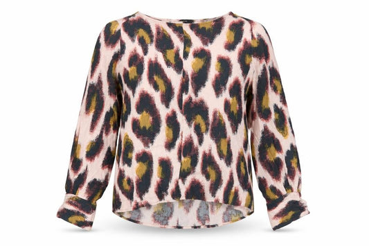 Front view of Next Women's Multicoloured Animal Print Blouse, size 14