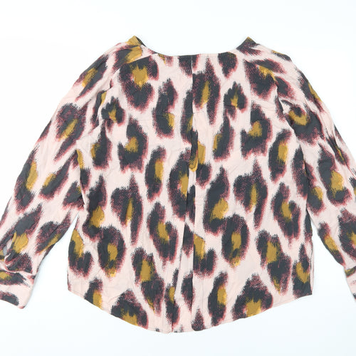 Next Women's Multicoloured Animal Print Blouse, Size 14