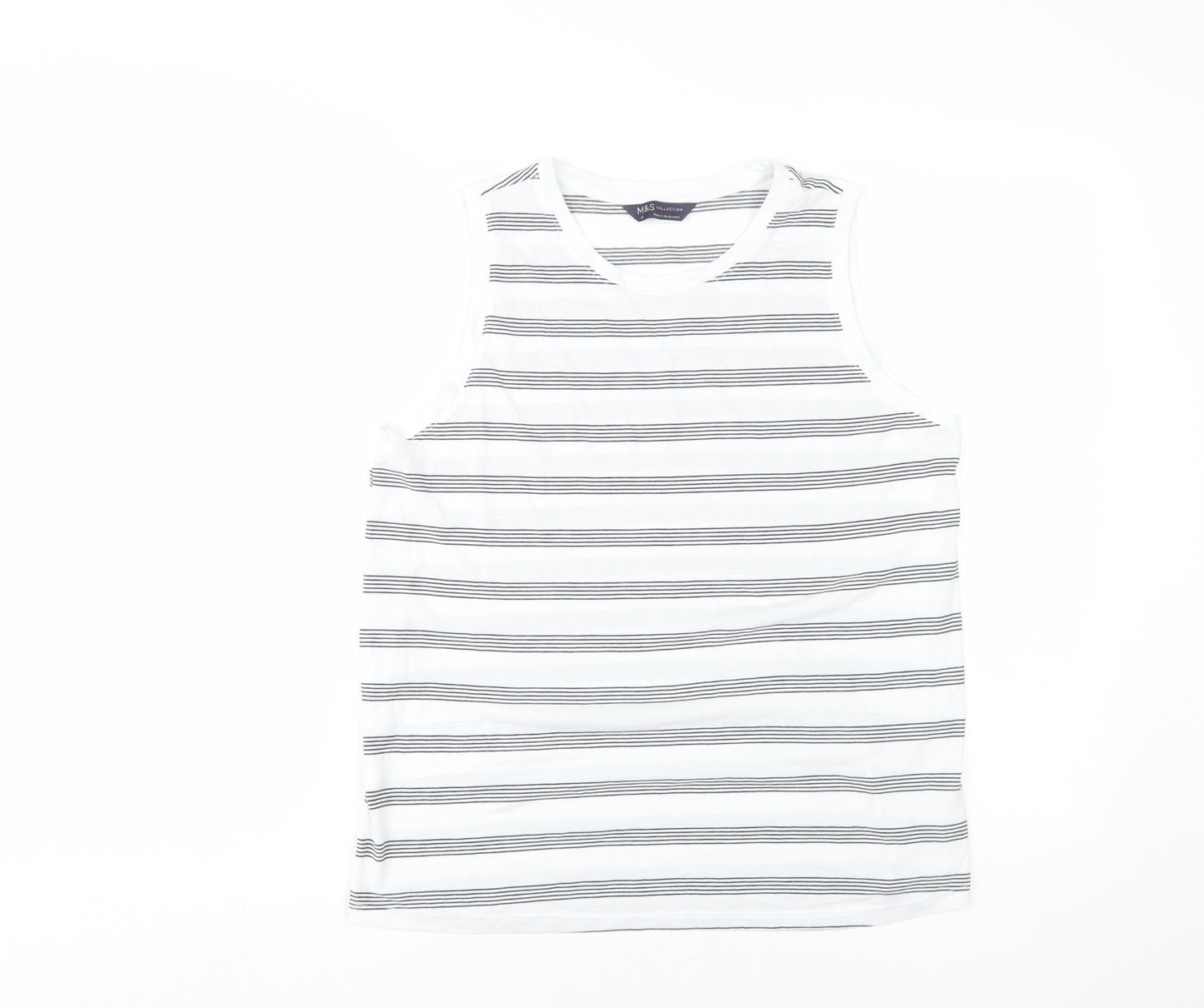 Marks and Spencer Women's Striped V-Neck Tank Top