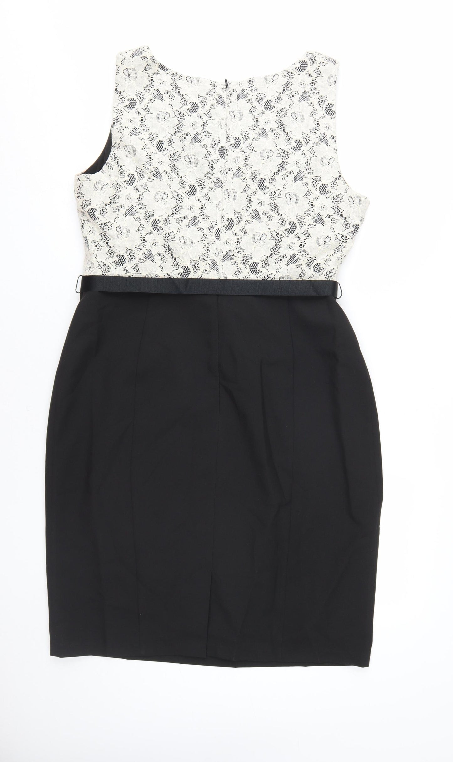 BHS Women's Black Lace Sheath Dress Size 18