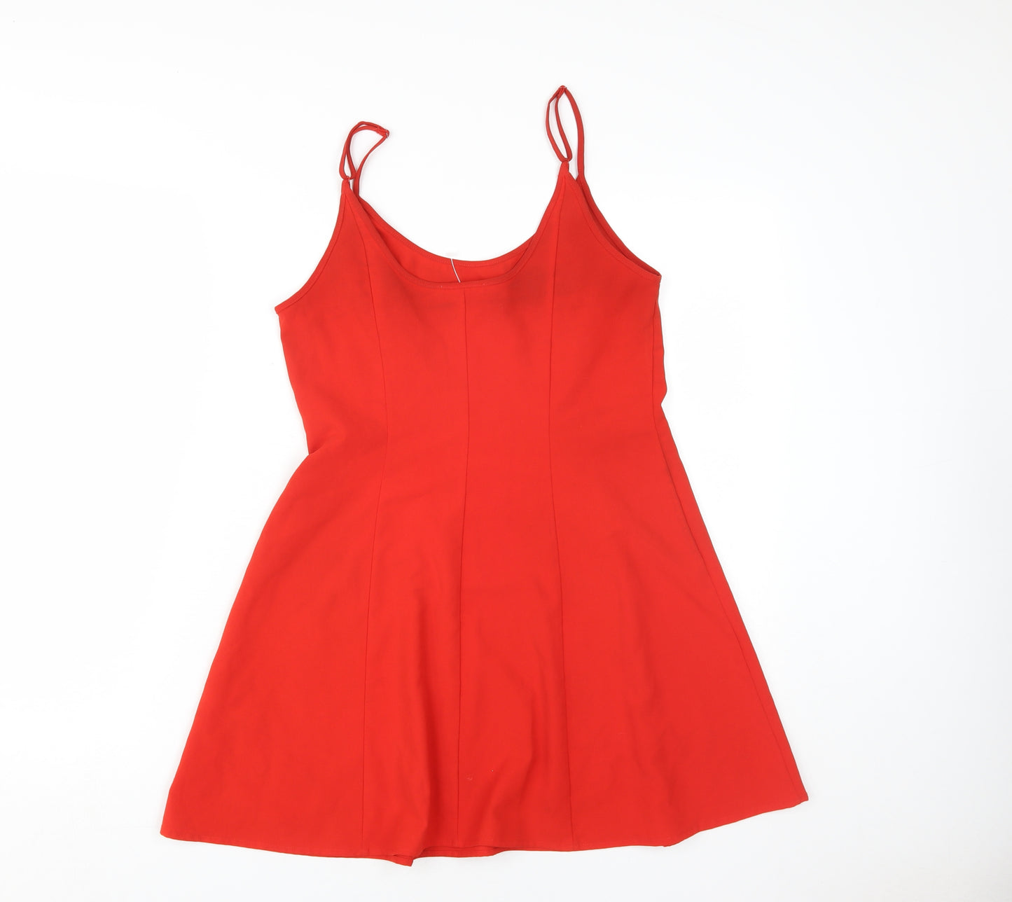 Zara Women's Red Slip Dress, Size S, Summer Style