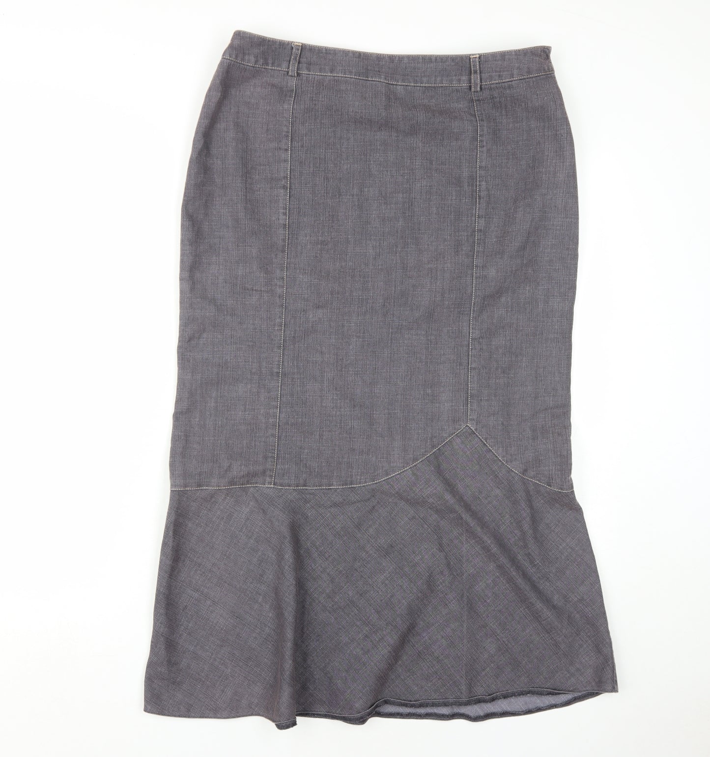 Principles Women's Grey Midi Pencil Skirt Size 14