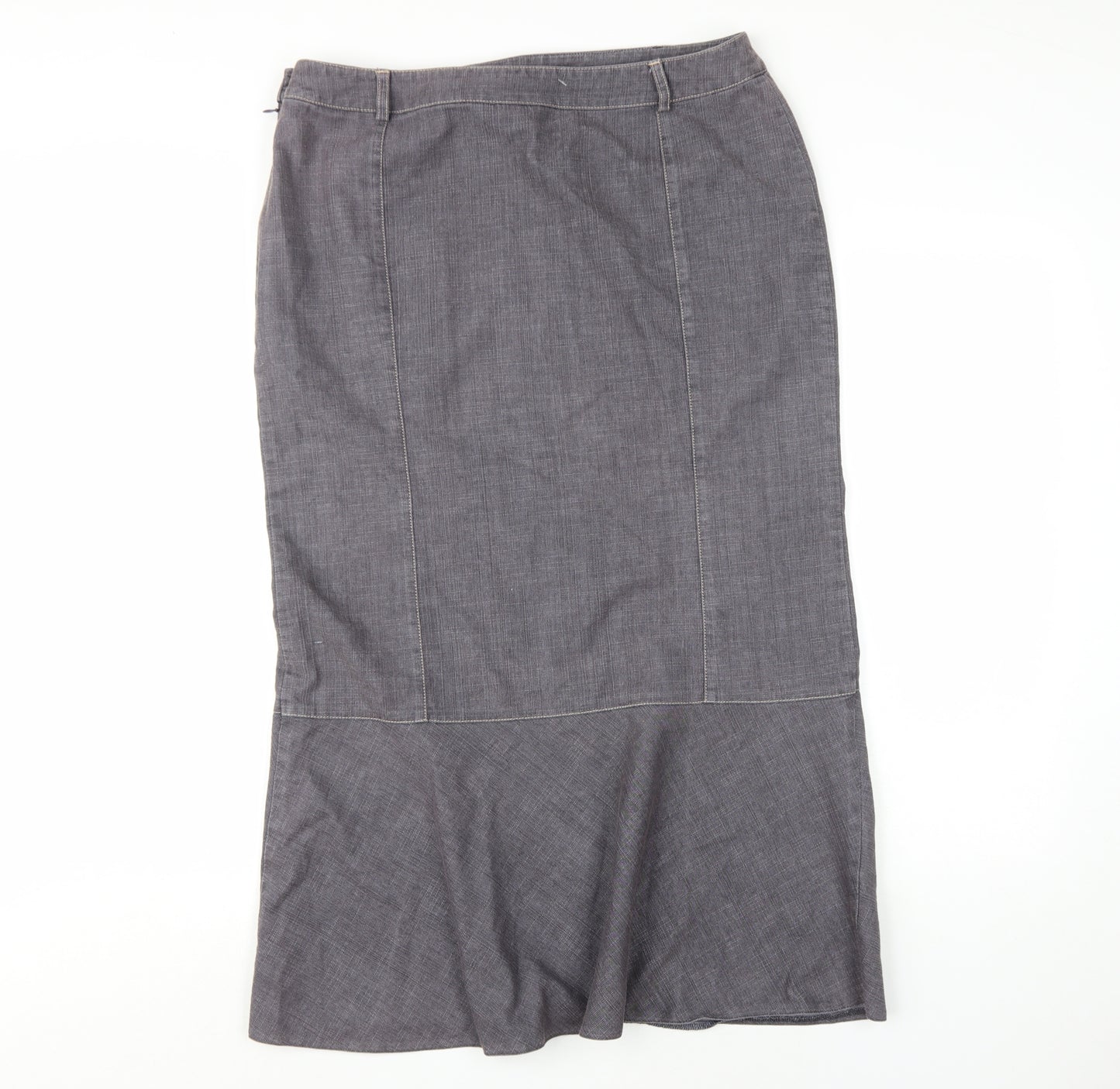 Principles Women's Grey Midi Pencil Skirt Size 14