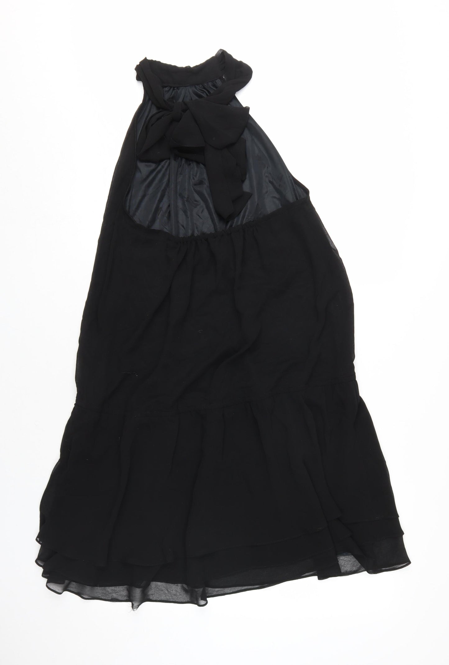 Zara Women's Black Halter Shift Dress Size 12