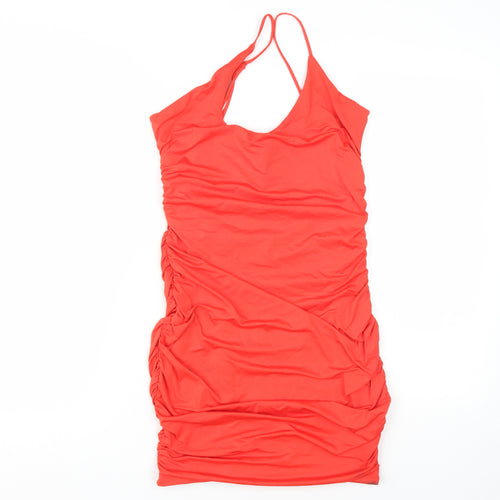 Oh Polly Women's Red Bodycon Dress, Size 12 - Party Ready!