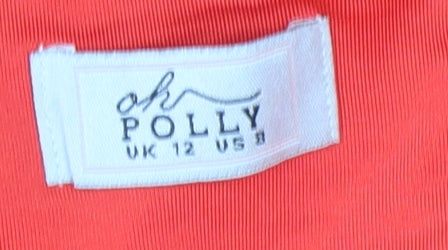 Oh Polly Women's Red Bodycon Dress, Size 12 - Party Ready!
