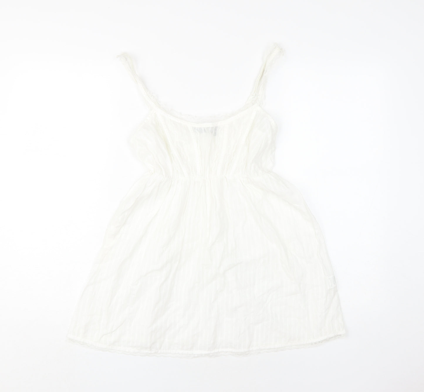 Topshop Women's White Slip Dress, Size 12, Summer Casual