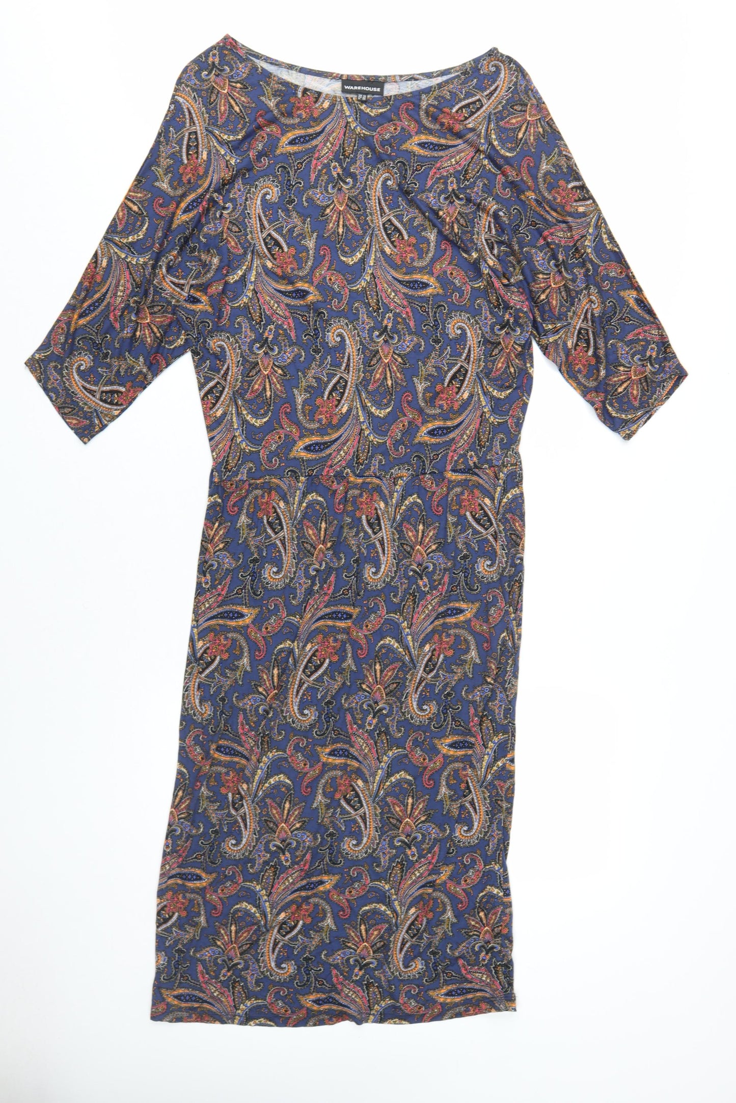 Warehouse Women's Multicoloured Paisley Dress 14