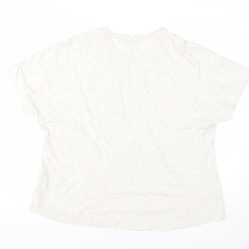 Marks and Spencer Women's Beige T-Shirt Size 18
