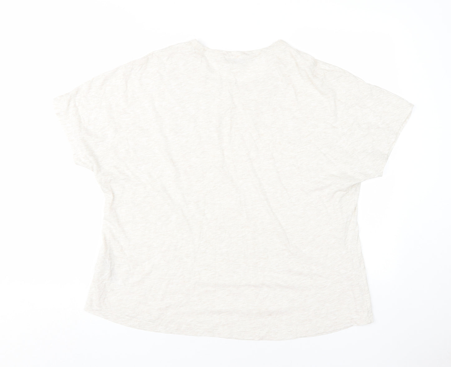 Marks and Spencer Women's Beige T-Shirt Size 18