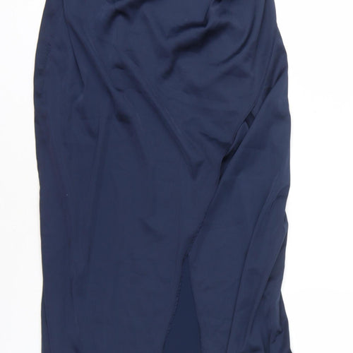 Nasty Gal Women's Blue Slip Dress UK 14 Party Wear