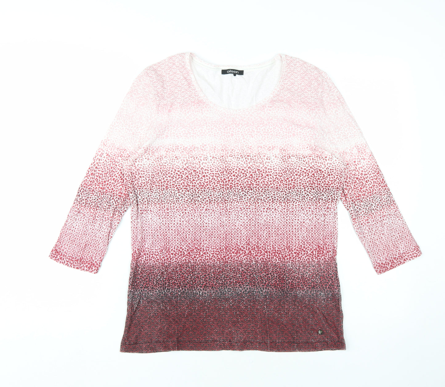 Olsen Women's Multicoloured Size 16 Jersey T-Shirt