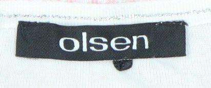 Olsen Women's Multicoloured Size 16 Jersey T-Shirt