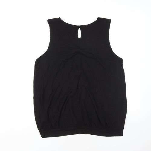 Next Women's Black Sleeveless Tank Top Size 16