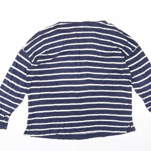 John Lewis Women Blue Striped Long Sleeve Jersey