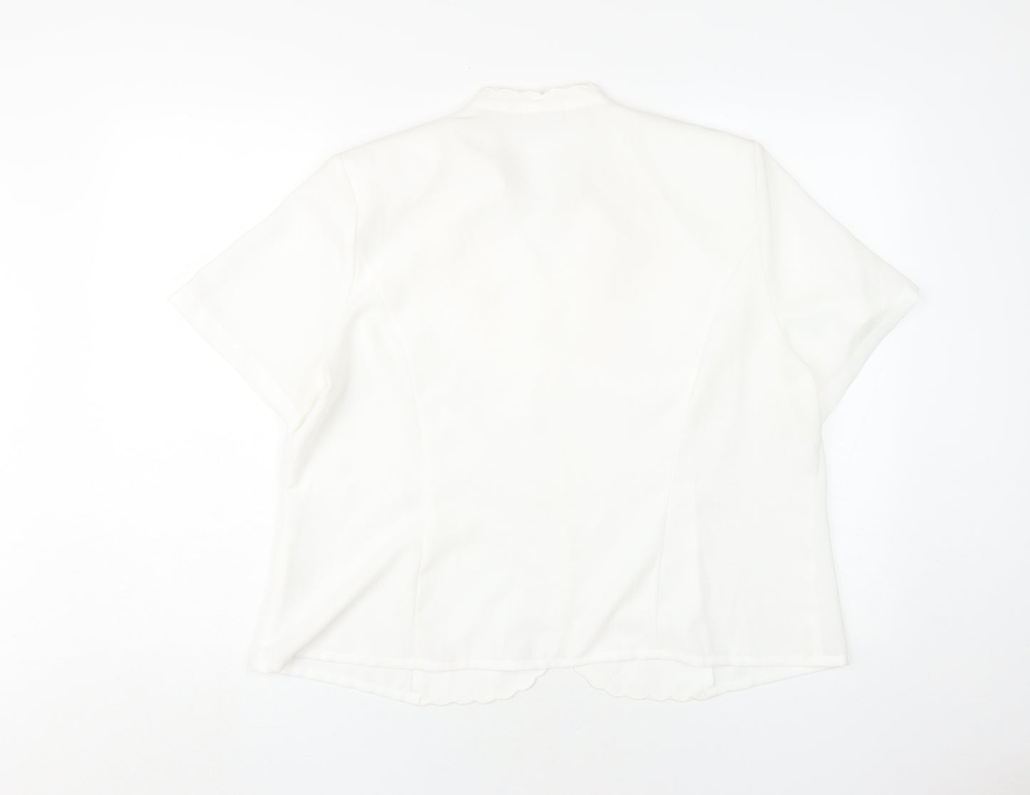 Eastex Women's White Embroidered Blouse Size 20