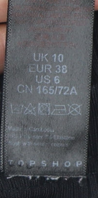 Topshop Women's Black Trousers UK 10