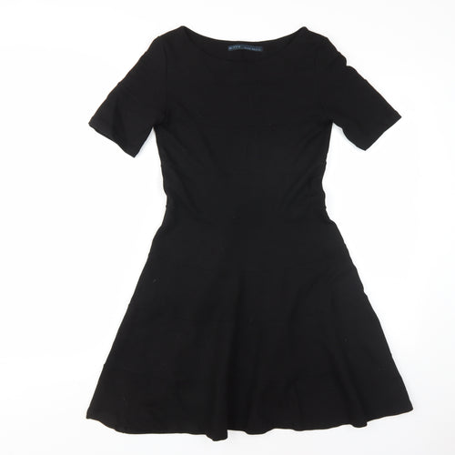 Zara Basic Women's Black A-Line Dress Medium