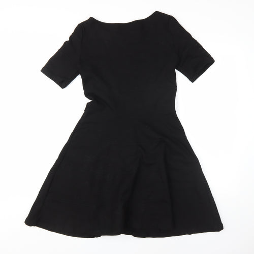 Zara Basic Women's Black A-Line Dress Medium