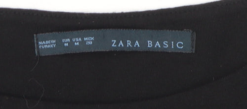 Zara Basic Women's Black A-Line Dress Medium