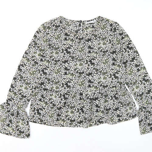 ASOS Design Women's Black Floral Blouse Size 8