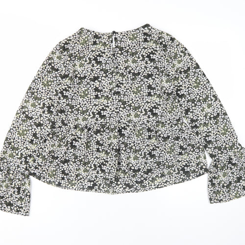 ASOS Design Women's Black Floral Blouse Size 8