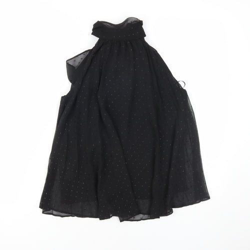 MNG Women's Black Basic Sleeveless Blouse
