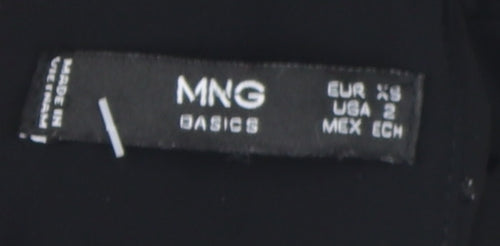 MNG Women's Black Basic Sleeveless Blouse