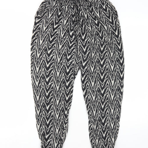 Dorothy Perkins Women's Black Geometric Harem Trousers