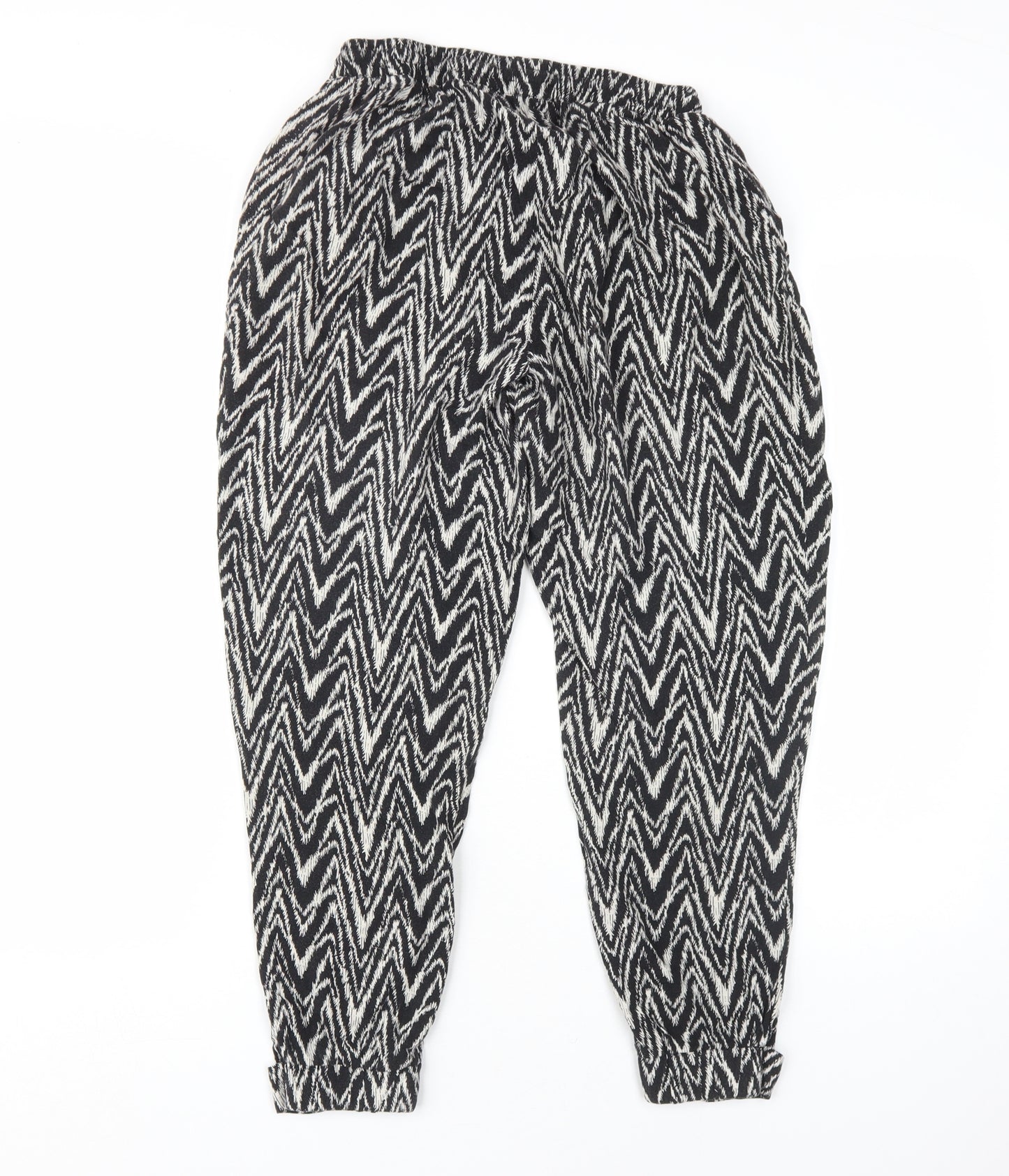 Dorothy Perkins Women's Black Geometric Harem Trousers
