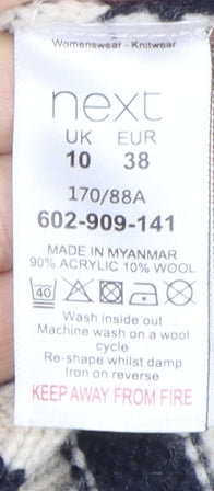 Next Women's Multicoloured Striped Pullover Jumper