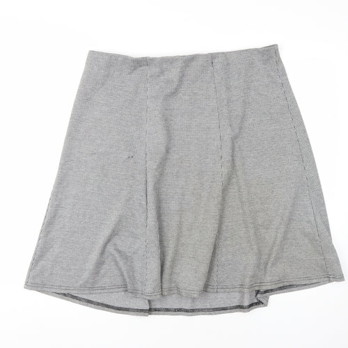 Bonmarché Women's Grey Check Pencil Skirt Size 18