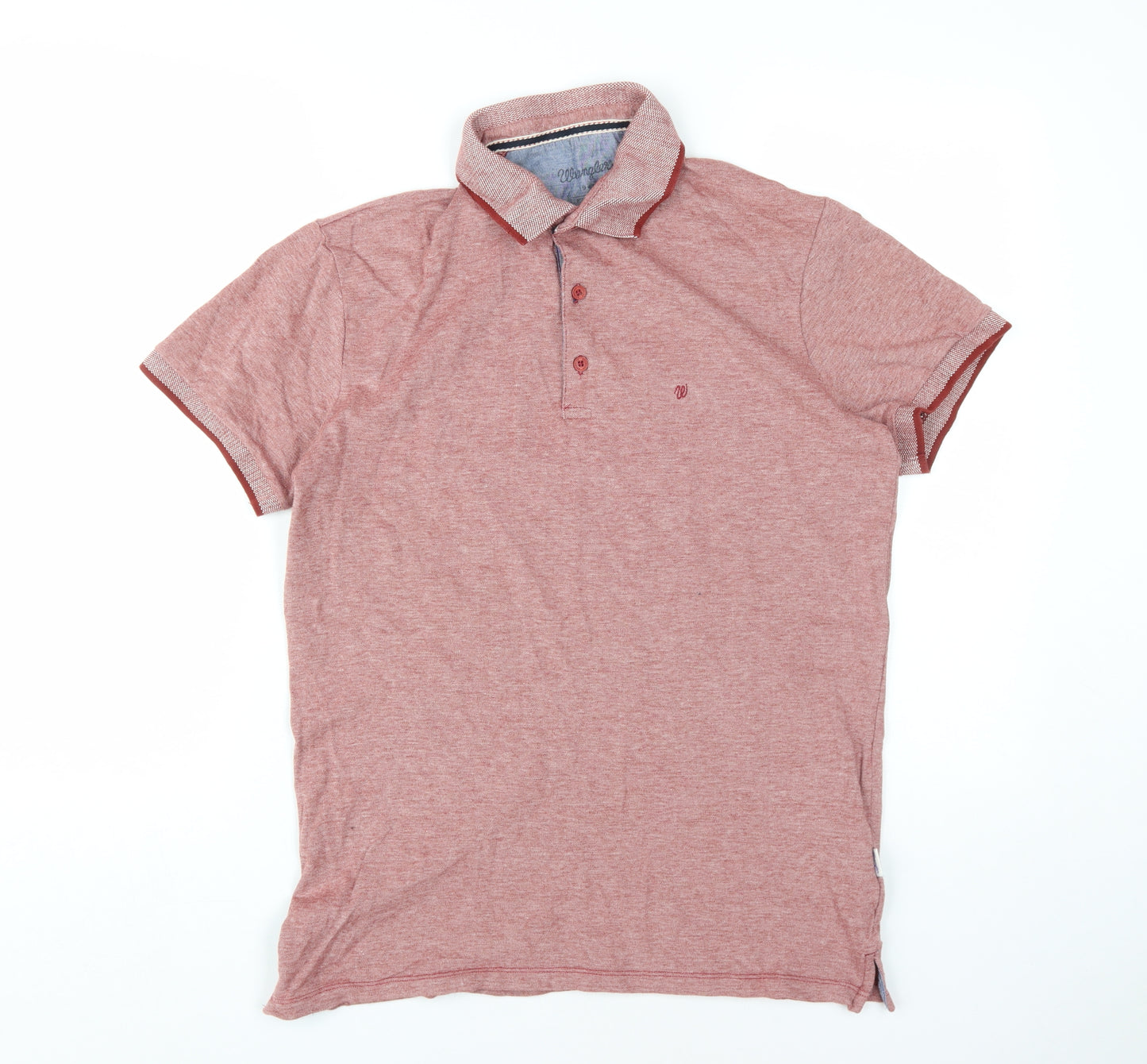 Wrangler Men's Red Polo Shirt L - Casual Short Sleeve