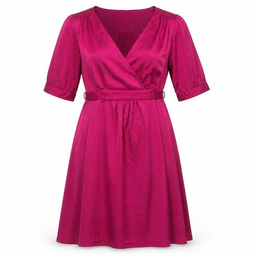 H&M Women's Purple Wrap Dress, Size 12, Casual Style