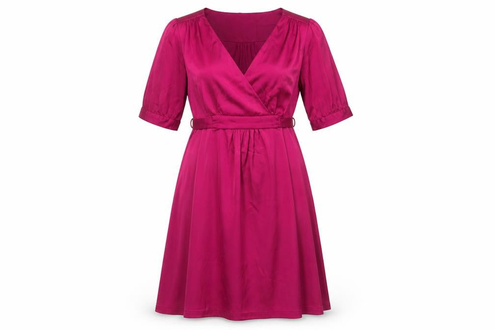 H&M Women's Purple Wrap Dress, Size 12, Casual Style