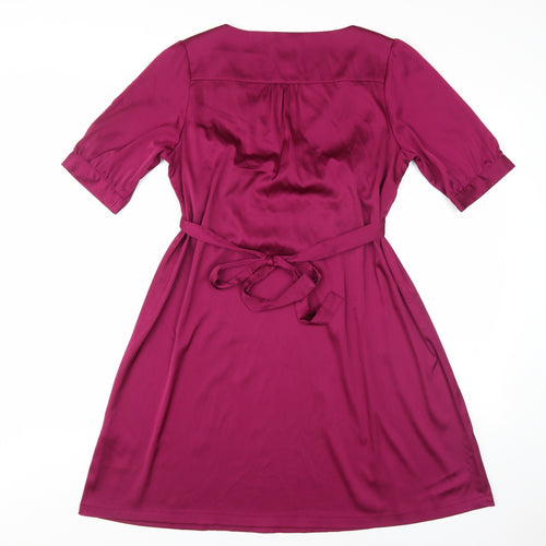 H&M Women's Purple Wrap Dress, Size 12, Casual Style