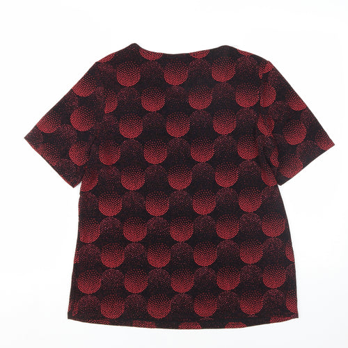 Julipa Women's Geometric T-Shirt Black Size 14