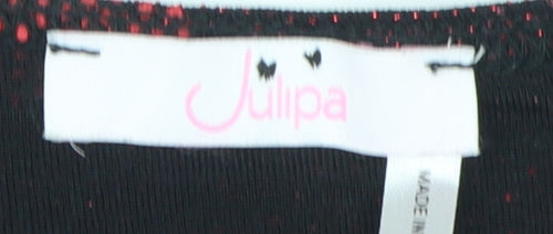 Julipa Women's Geometric T-Shirt Black Size 14