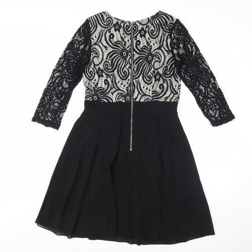 Izabel London Women's Black A-Line Party Dress Size 10