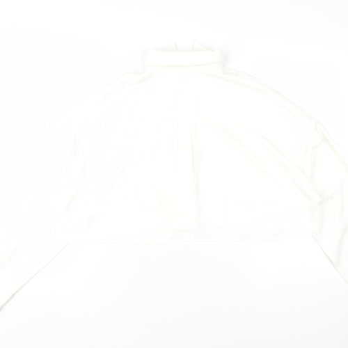 SLA The Label Women's White Cropped Button-Up Shirt