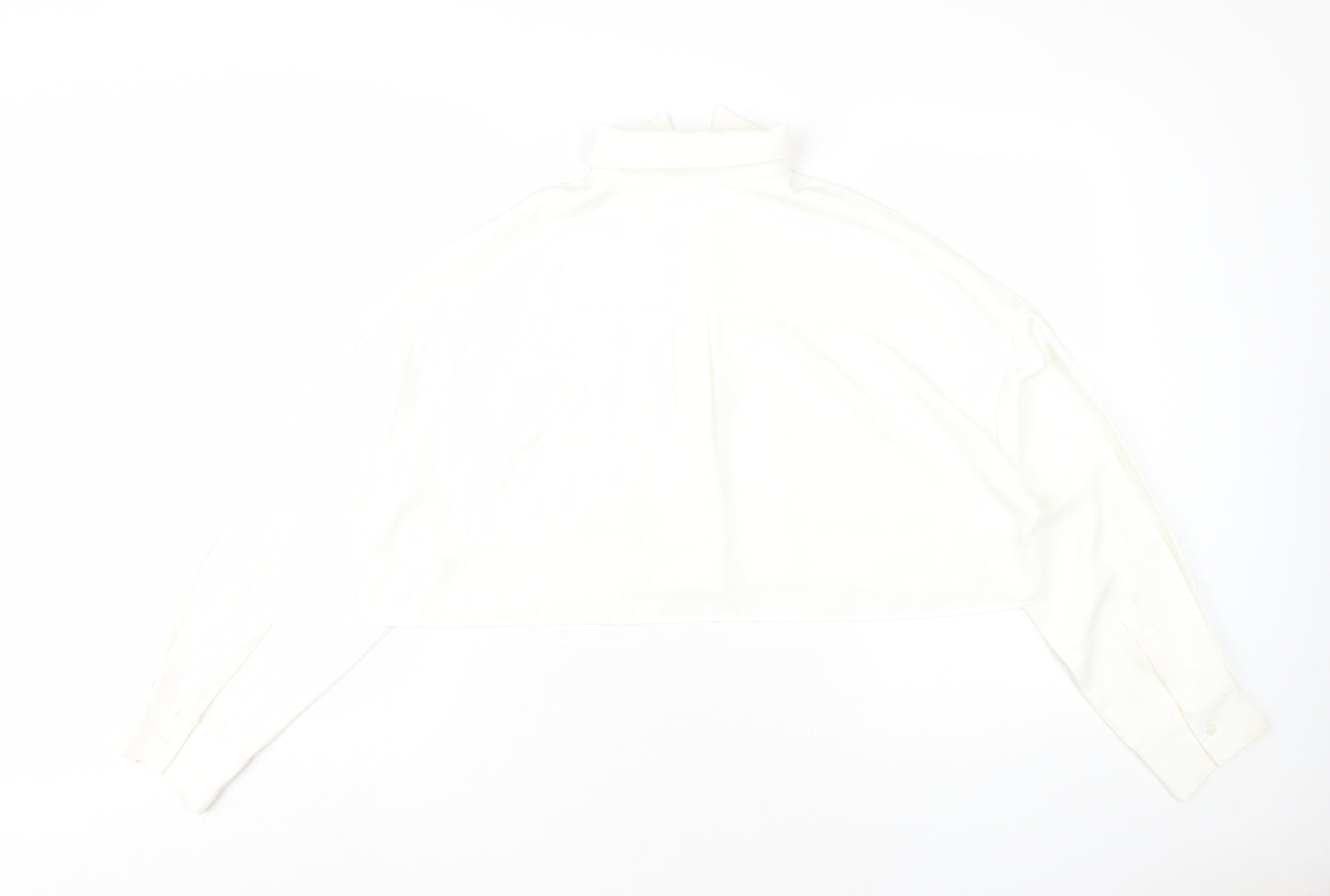 SLA The Label Women's White Cropped Button-Up Shirt