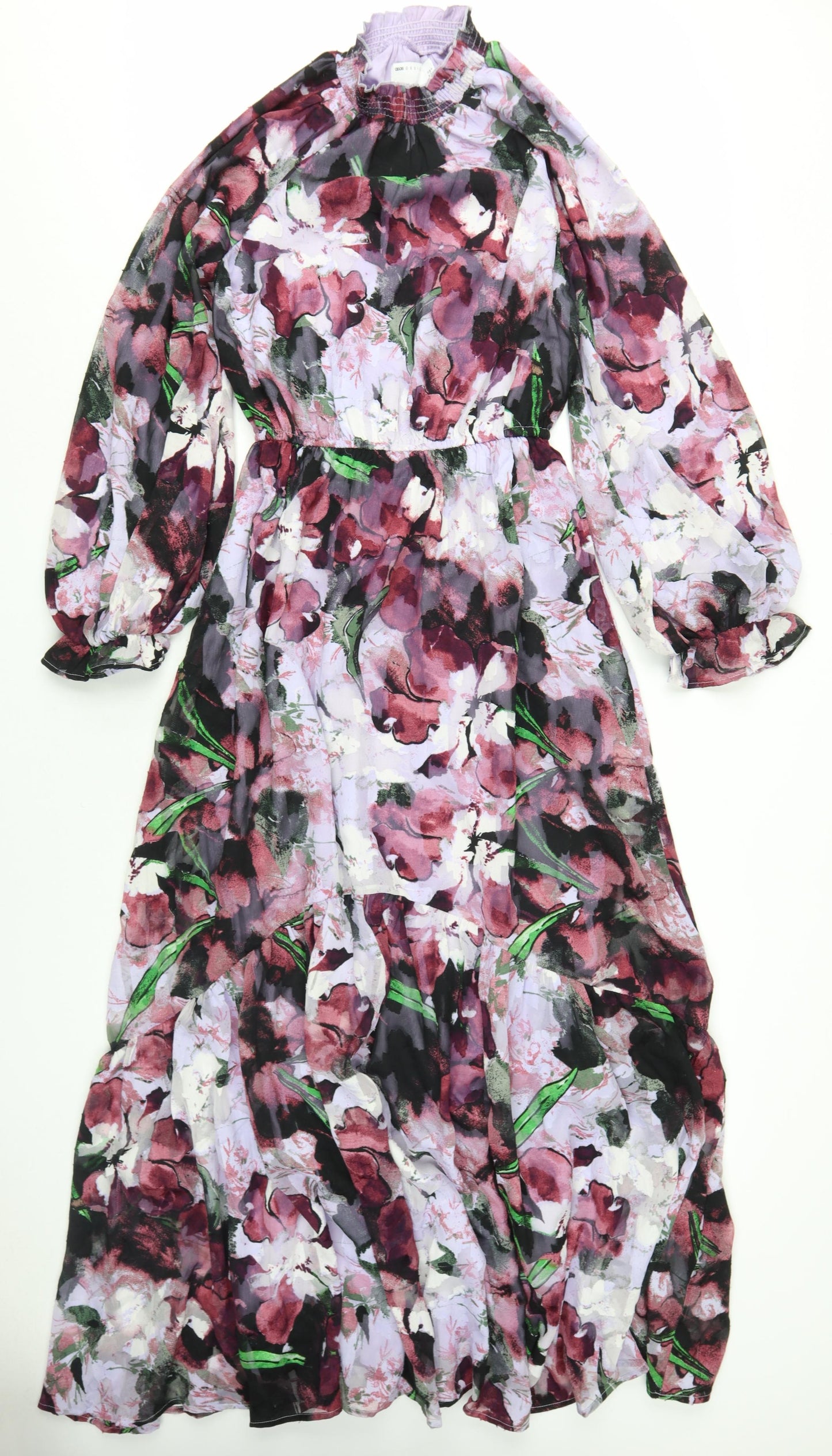 ASOS DESIGN Women's Multicoloured A-Line Midi Dress Size 10