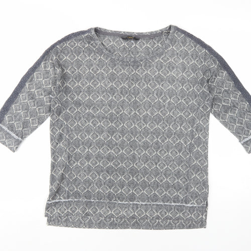 Next Women's Grey Jersey T-Shirt Size 12