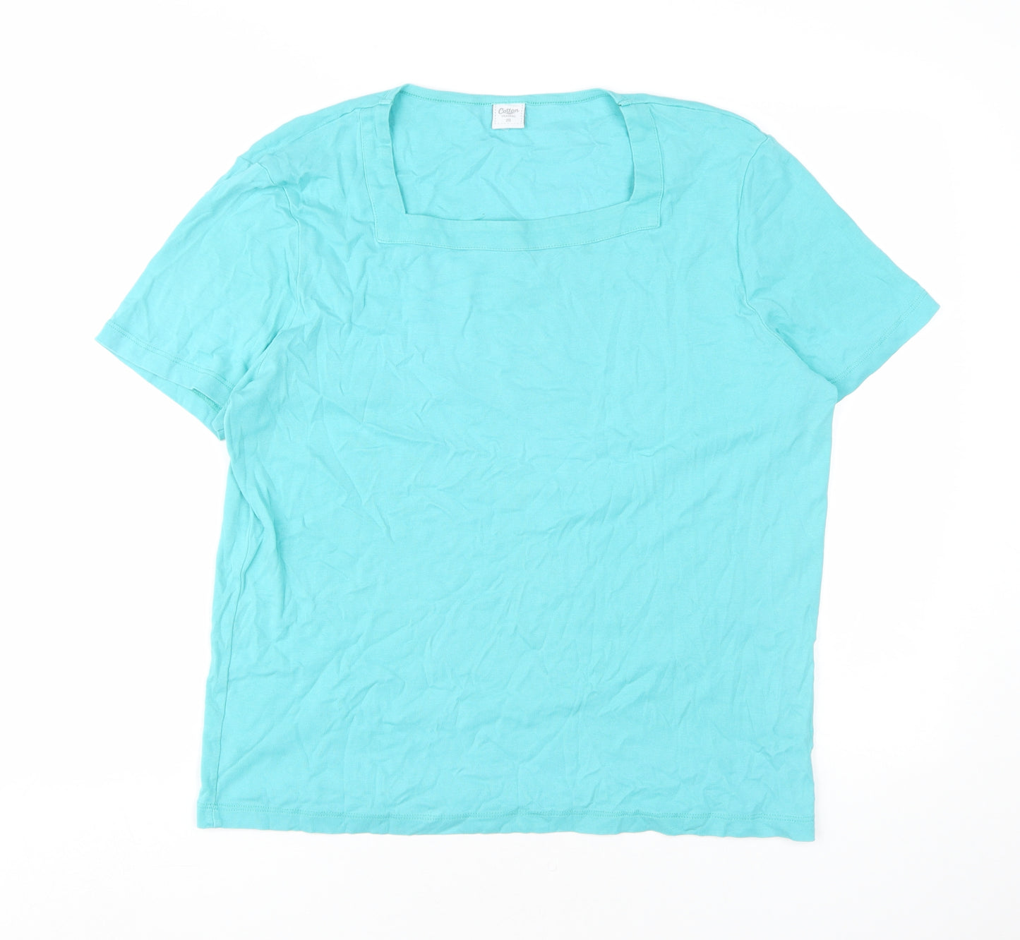 Cotton Traders Womens Blue T-Shirt Size 20