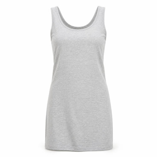 Front view of Hush Women's Grey Tank Dress, size S, Casual Wear
