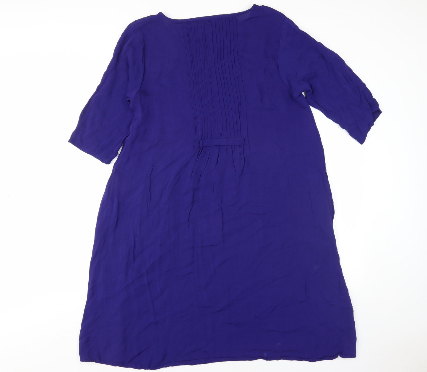 Masai Women's Purple Dress, M, Half Sleeve, Viscose