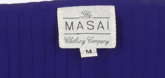 Masai Women's Purple Dress, M, Half Sleeve, Viscose