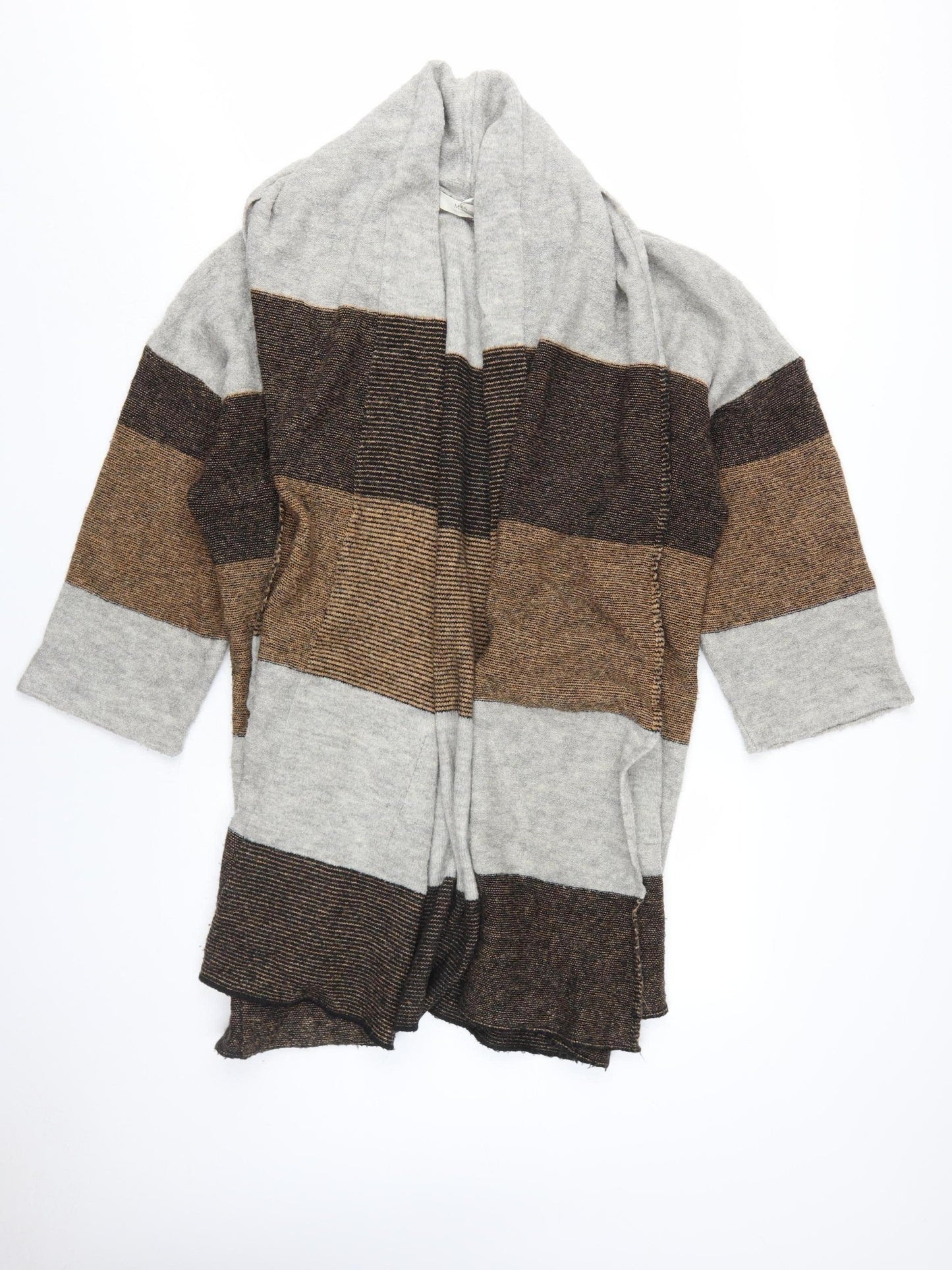 Marks & Spencer Women's Brown Striped Cardigan S